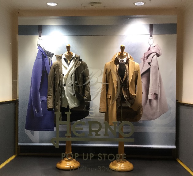 HERNO POP UP STORE開催中です。