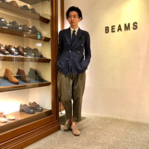 BEAMS PLUS 2プリーツパンツ