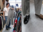 メンズノンノモデル栁さんが着こなすチェックパンツ