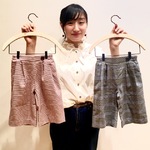 〈BEAMS mini〉グレンチェックワイドパンツのご紹介！