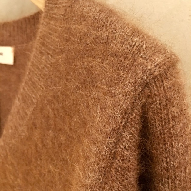 美品 デミルクスビームス シャギー ショールカラー コート
