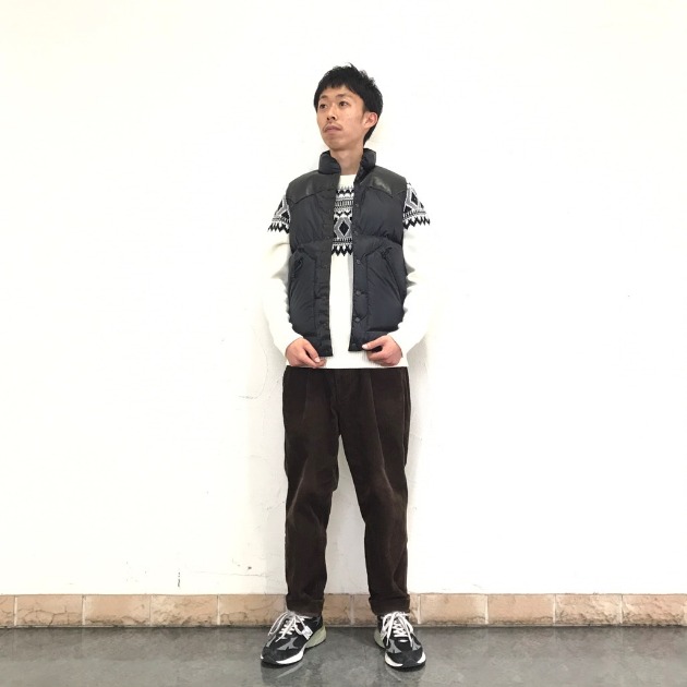 メンズコーディネートVol.282～＜ROCKY MOUNTAIN×BRIEFING×BEAMS（ロッキーマウンテン×ブリーフィング×ビームス  ＞別注ダウンベスト｜ビームス アウトレット 鳥栖｜BEAMS