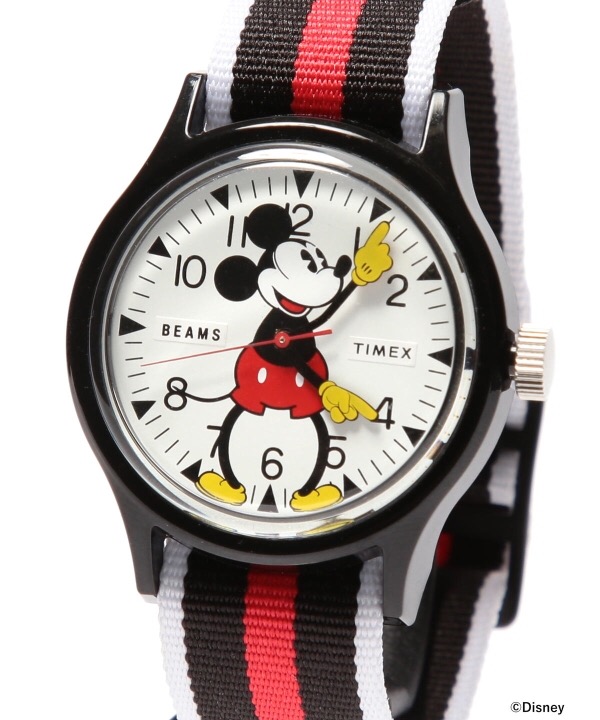 BEAMS ×TIMEX ×Disney 腕時計 ミッキー ゴールド - 腕時計(アナログ)