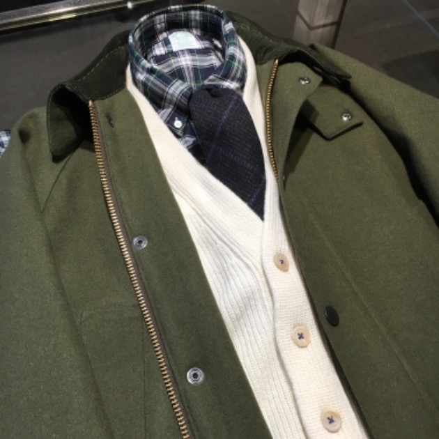 Barbour BEDALE FOX BROTHERS 42実寸