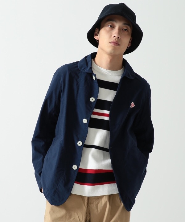 『ダントン』丸襟ナイロンシャツジャケット BEAMS別注 ネイビー 手洗可 40 予約］19SS DANTONを先取り！｜ビームス 北千住｜BEAMS