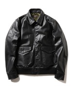 上質なレザーを使ったミリタリーレザーブルゾン登場！