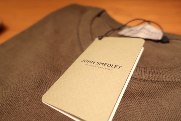 新品タグ付き/25SS◎ジョンスメドレー　コットンクルーネックニット　BEAMS JOHN SMEDLEY（ジョンスメドレー） ニット セーター BELDEN ベルデン