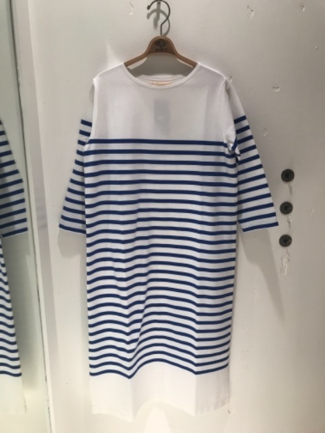 新品 ビームスボーイ ナバルボーダー ロングワンピース 7分袖 ネイビー BEAMS BOY ナバルボーダー ロングワンピース - メルカリ