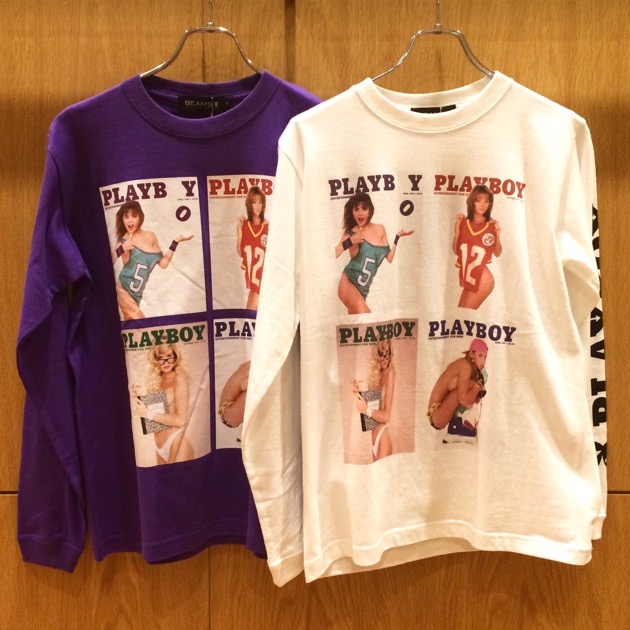 example×playboy   Ｔシャツ名古屋限定色（紫）人気フーディー2点