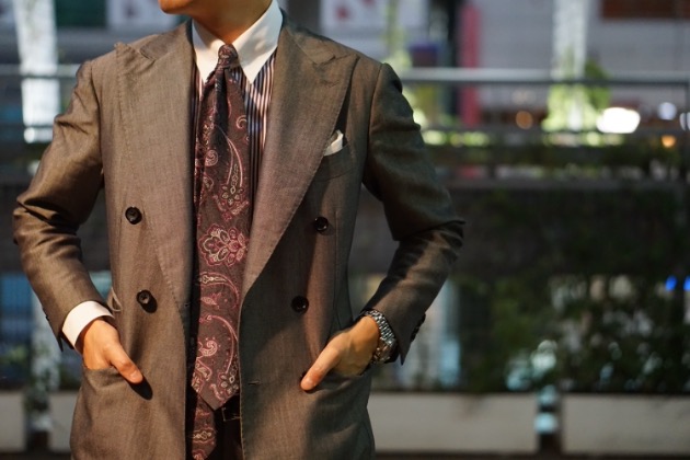 ERRICO FORMICOLA ネイビー ウールサージ3Bスーツ BEAMS ERRICO