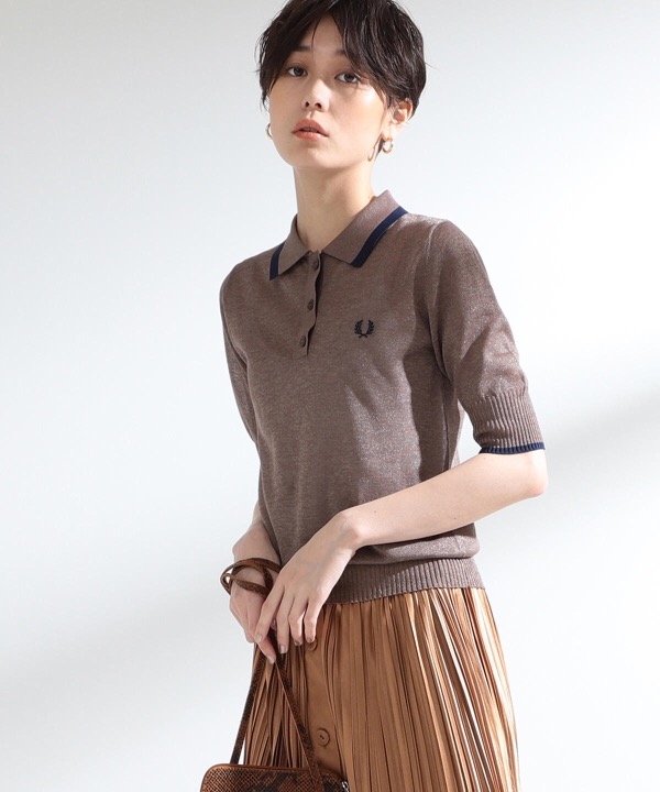 Ray BEAMS × FRED PERRY】別注 ニット ポロシャツ BEAMS（ビームス