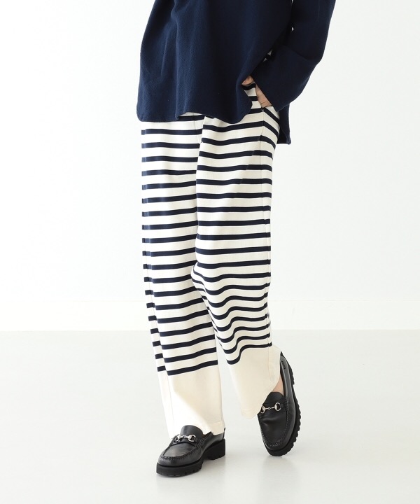 ビームスボーイ BEAMS BOY ナバルボーダー イージーパンツ