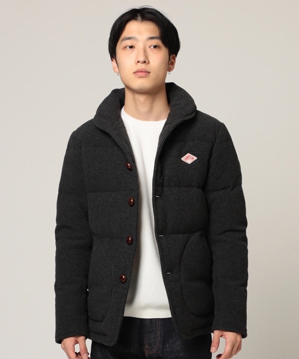 44/XL】DANTON×BEAMS別注 ウールモッサダウンベスト-