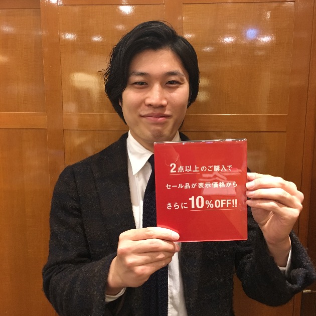 春先まで着られるアイテムもお買い得！