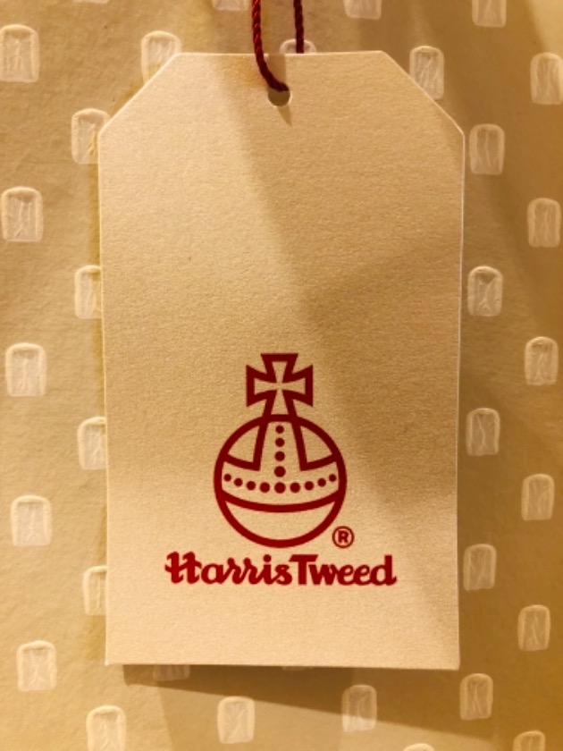 美品 BEAMSBOY×HARRIS TWEED 裏地付 ボンディングブルゾン 贅・ハリス