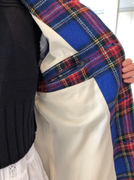 美品　BEAMSBOY×HARRIS TWEED　裏地付　ボンディングブルゾン 美品 BEAMSBOY×HARRIS TWEED 裏地付 ボンディングブルゾン BEAMS BOY