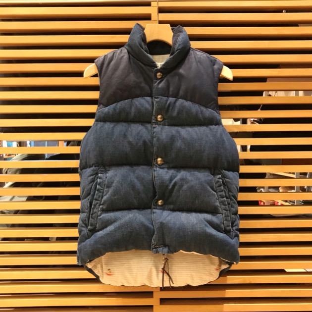 REMI RELIEF×BEAMS PLUS 別注コンチョダウンベスト