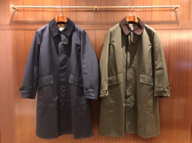 ノンワックス素材のBaBARBOUR 2LAYER SINGLE BREASTED COAT