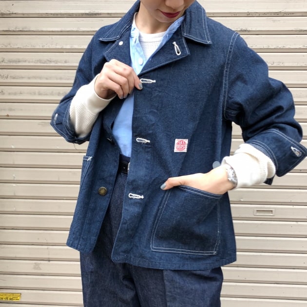 BEAMS BOY × HEADLIGHT DENIM COVERALLユーズド加工強めです - Gジャン