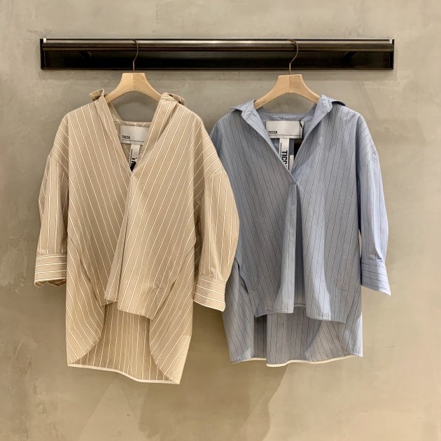 TICCA ティッカ スキッパー シャツ ストライプ オーバーサイズ TICCA！ティッカ！｜ビームス 北千住｜BEAMS