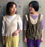 ◇お似合いな二人！◇こんな着方もできます！ニットベスト☺︎