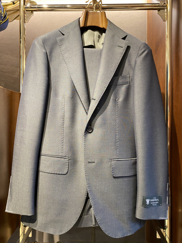 DORMEUIL ドーメル SUPER BRIO スーツ Mサイズ フルオーダー-