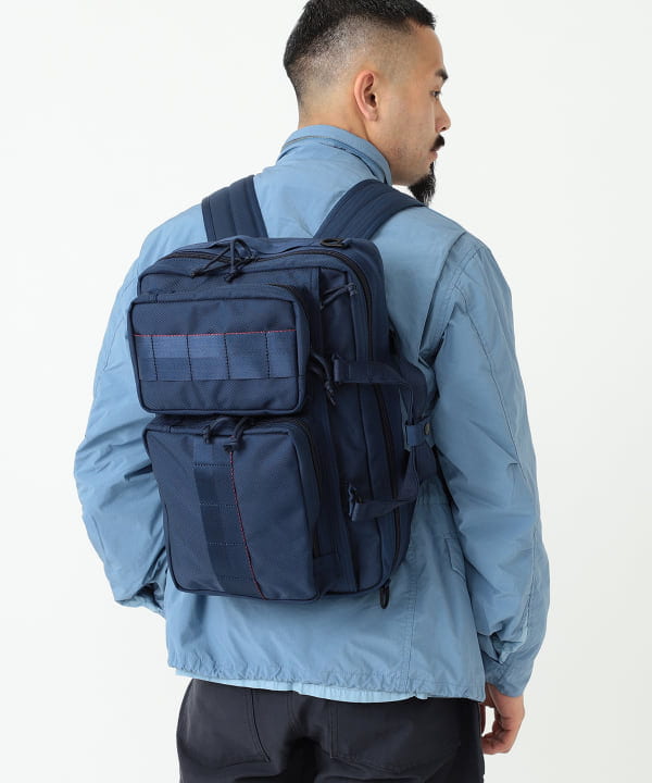 BRIEFING × BEAMS PLUS 3WAY BAG NAVY | angeloawards.com