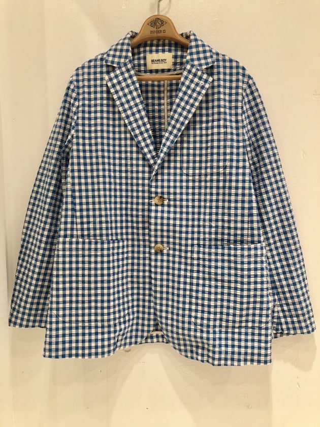 破格 美品 ハイグレードBEAMS BOY scye ギンガムチェック