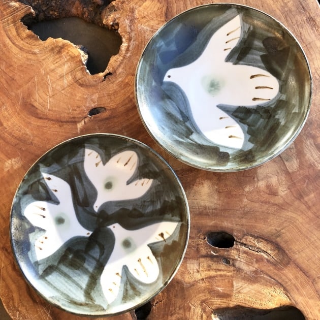 拓美窯：比嘉拓美　鳥柄シリーズ　やちむん皿 拓美窯：比嘉拓美 鳥柄シリーズ やちむん皿 - メルカリ