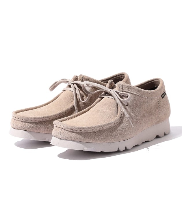 フラワーB ブルーグレイ Clarks × BEAMS 別注 Wallabee GORE-TEX UK8