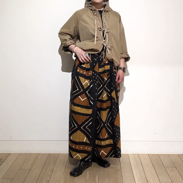 定価23,000円+税オアスロウ×ビームスボーイ/別注アフリカンプリントスカート orSlow＞×＜BEAMS BOY＞｜ビームス 町田｜BEAMS