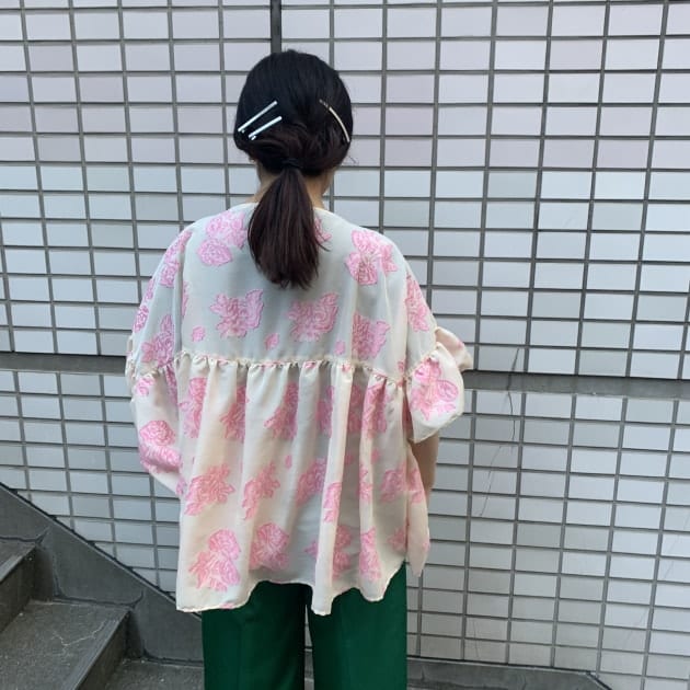 2022年最新春物 maturely / Flower Jacquard Smock - 通販