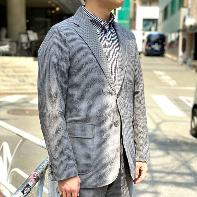 BEAMS PLUS】シアサッカーのグレースーツ。|ビームス メン 渋谷|BEAMS