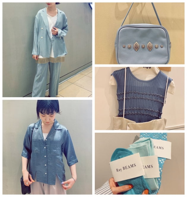 2点セット】STATUS ANXIETYウォレット ＋ マックスマーラシャツ BLUE