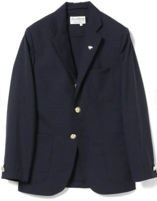 Rowing Blazers ローイングブレザーズ ジャケット サイズ:36 20AW BEAMS PLUS ビームス 別注 スウェット 段返り 3B ブレザー ジャケット テーラード 金ボタン 裏毛 バーガンディ アウター ブルゾン【メンズ】【美品】