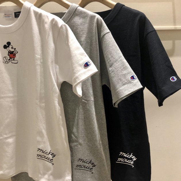 Champion × BEAMS BOY 別注！！！ミッキーマウスプリントのポケットT