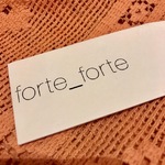 New ブランド『forte_forte』