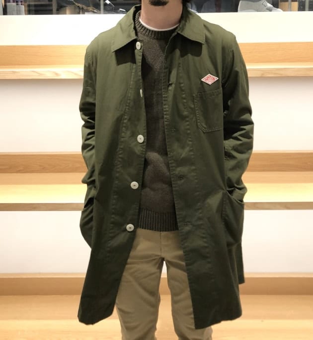 メンズDANTON × BEAMS 別注 ステンカラー コート４２（Ｌ 