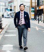 私のネイビーブレザー