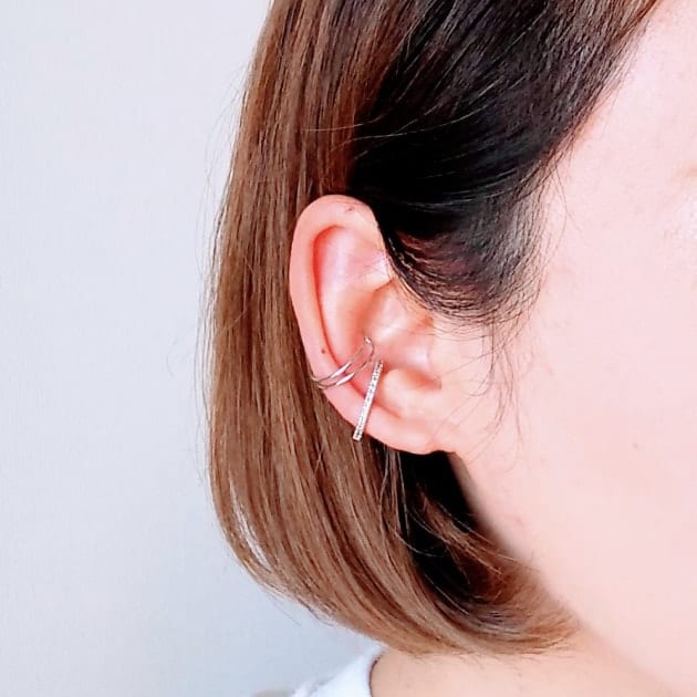 Hirotaka（ヒロタカ) Manhattan Octagoncut Ear Cuff ゴールド