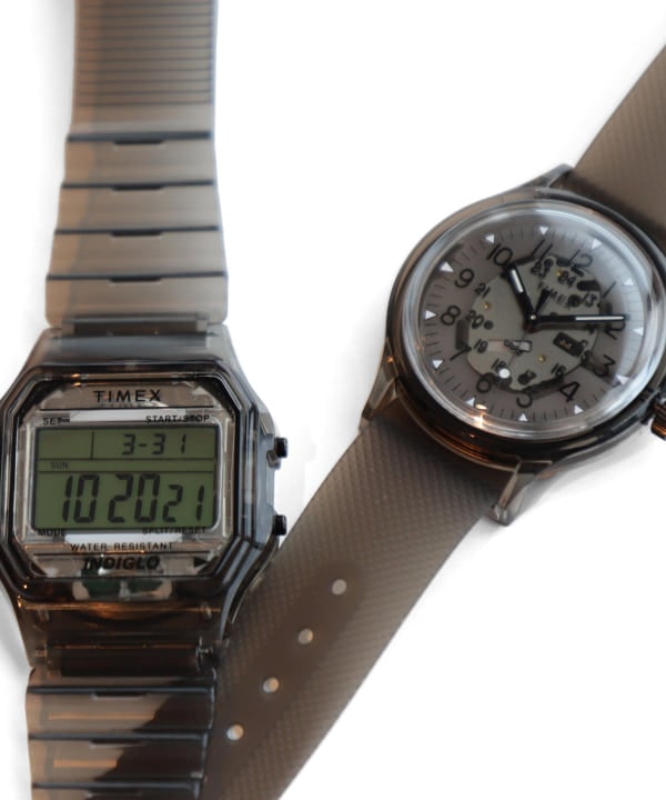 TIMEX BEAMS 別注 ブラック スケルトン 腕時計 - 腕時計(デジタル)
