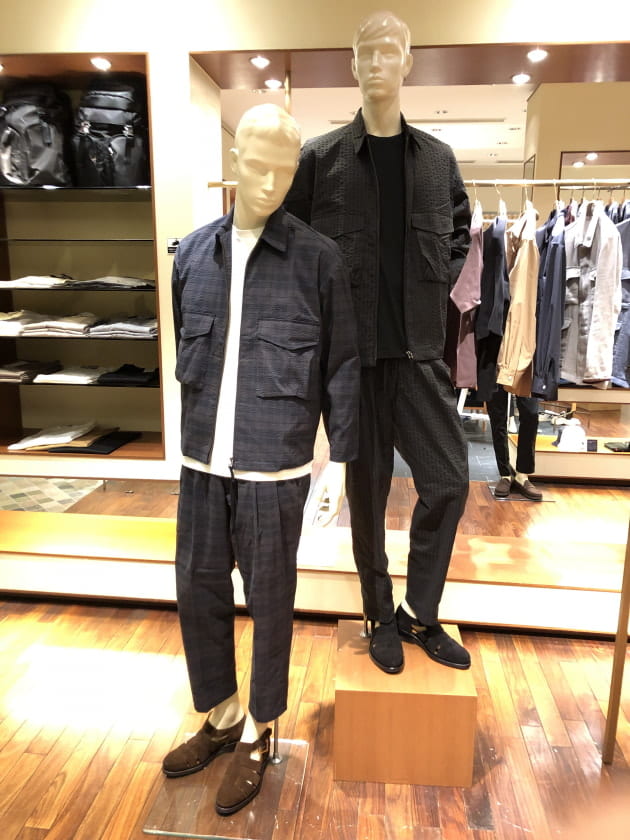 ビームスライツシアサッカーセットアップ