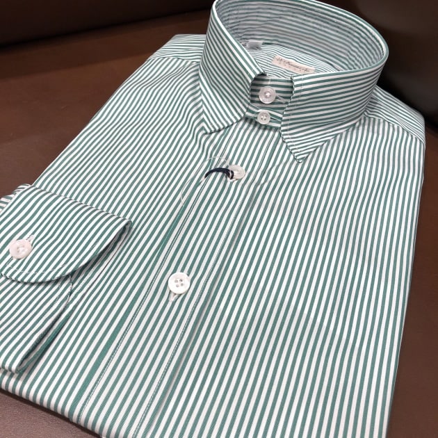 Christopher Nemeth ストライプシャツ グリーン Christopher Nemeth Christopher Nemeth ストライプシャツ グリーン Christopher Nemeth