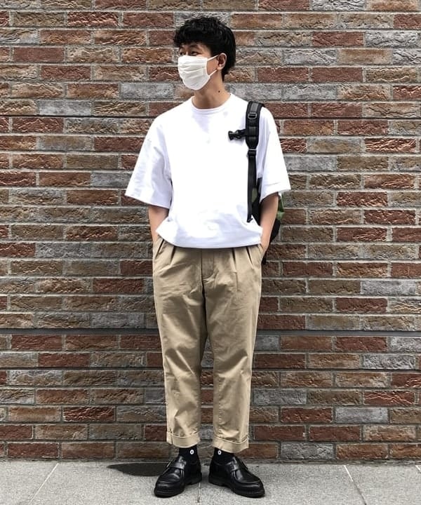 大人気の BEAMS JAPAN 2プリーツ チノ Lサイズ KHAKI ecousarecycling.com