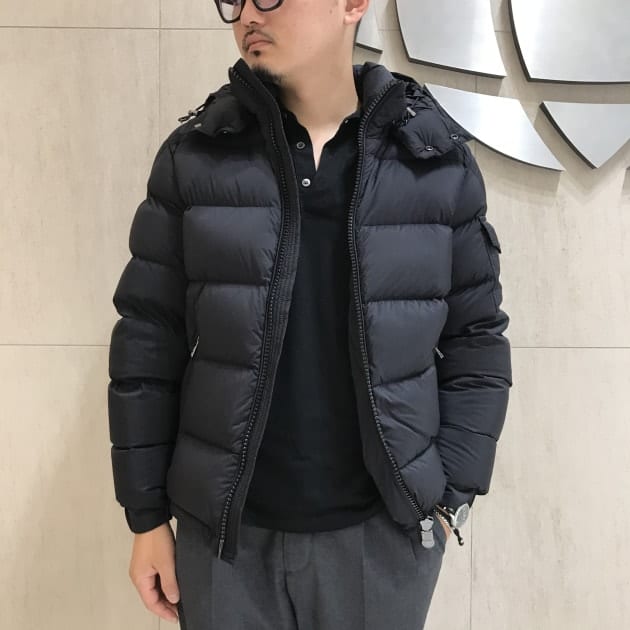 サントスピンク MONCLER /BEAMS 別注MAYA マットナイロン フーデッド