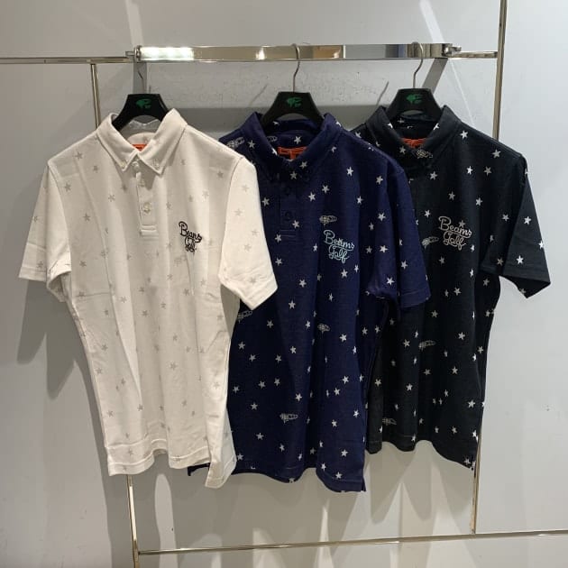 ポップな星柄ポロ☆☆