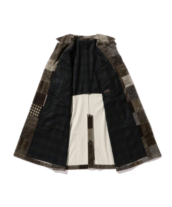 BEAMS PLUS>コーデュロイ パッチワークプリント バルカラーコート BEAMS PLUS>コーデュロイ パッチワークプリント バルカラーコート