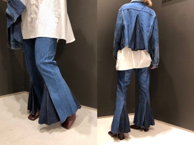 経典 77circa デニム Denim Hem Frill BEAMS Ray x デニム/ジーンズ