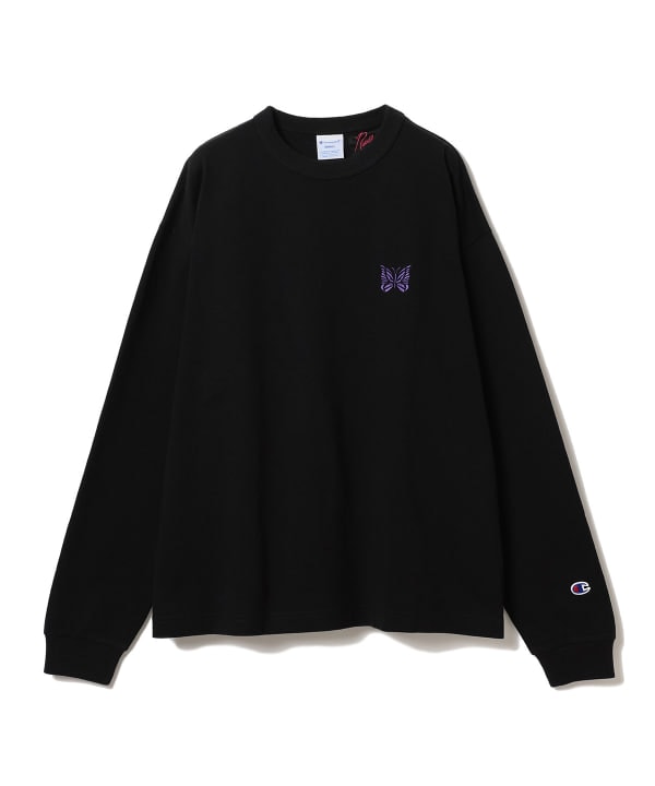 【3コラボ】ニードルス×チャンピオン×ビームス パピヨン刺繍ロゴ スウェットL黒 body_gVHIEj.jpg