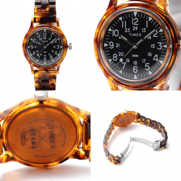購入最安【販売終了品】TIMEX べっ甲　腕時計 時計
